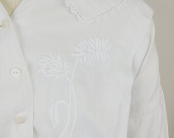 トップス 1900s Dorset Buttons Cotton Blouse 1900s Dorset Buttons Cotton Blouse