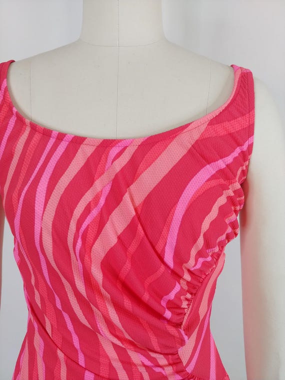 1960s Groovy Mod Abstract One Piece Swimsuit | Vi… - image 3