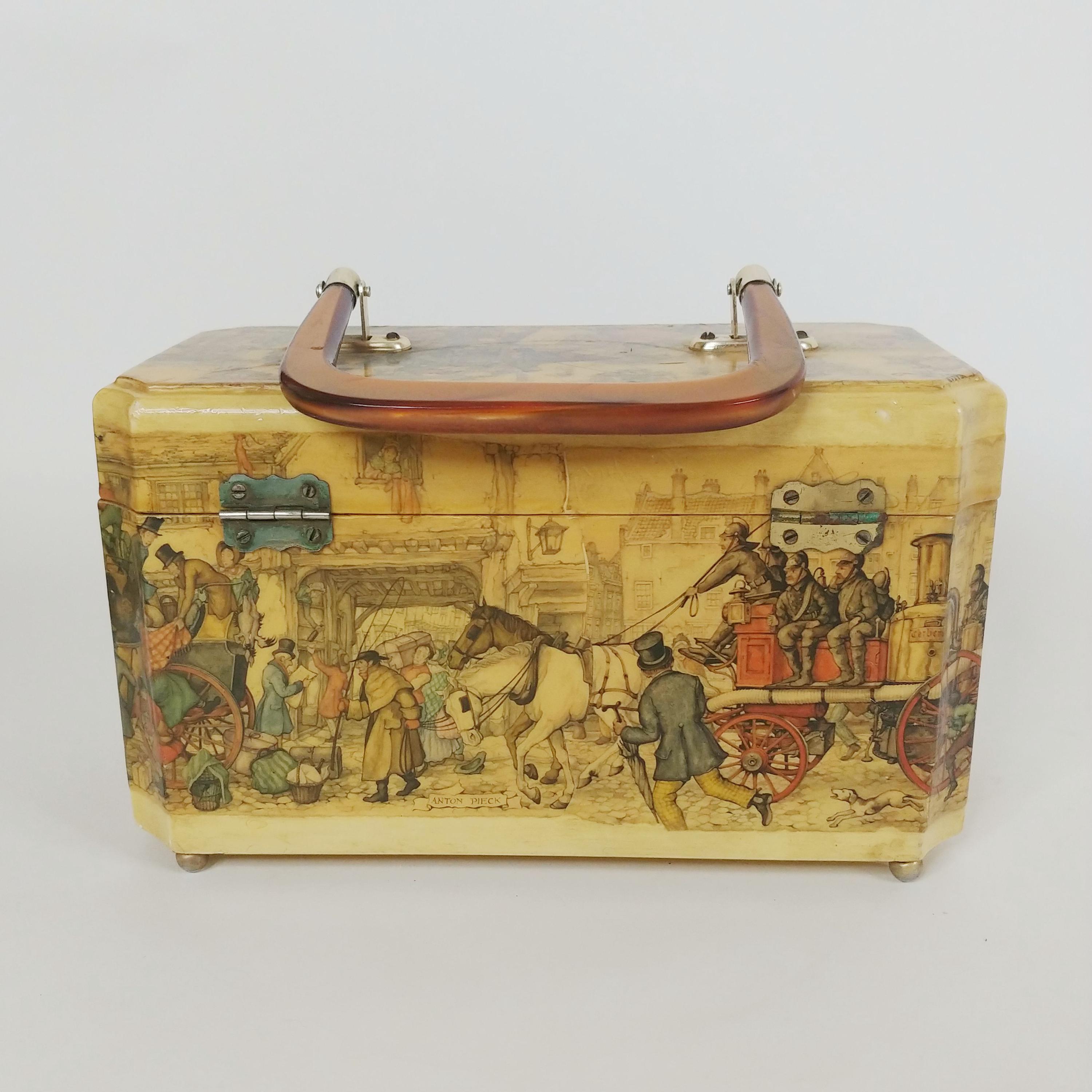 1970s Anton Peck Charles Dickens London Street Scenes Decoupage