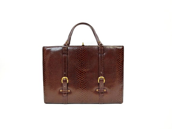 1960s Murray Kruger Lizard Skin Briefcase | Vinta… - image 1