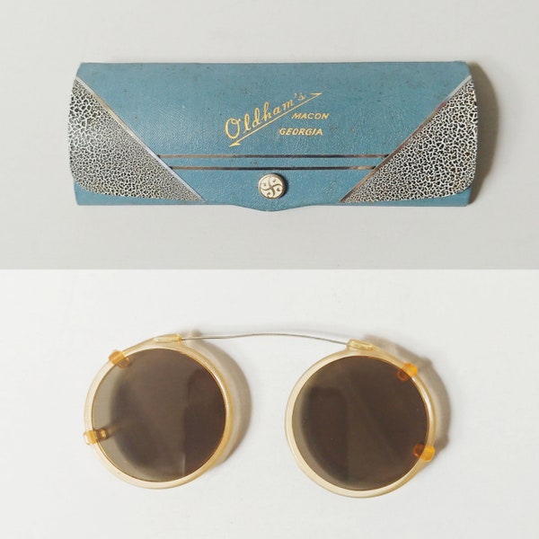 blacktie 49mm round clip on sunglasses