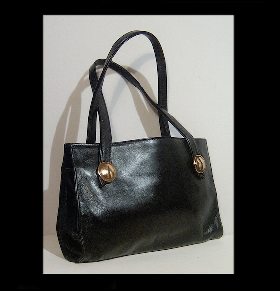 Wide Jane black leather purse ~ Jane Shilton Made… - image 5