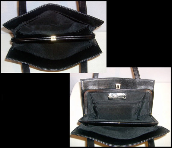 Wide Jane black leather purse ~ Jane Shilton Made… - image 3