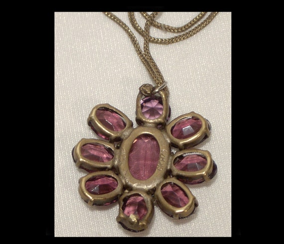 1920s 1930s Czechoslovakian bohemian amethyst cry… - image 3