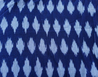 Indigo en blauwachtig witte katoenen garen geverfd kleding Home Decor Ikat stof