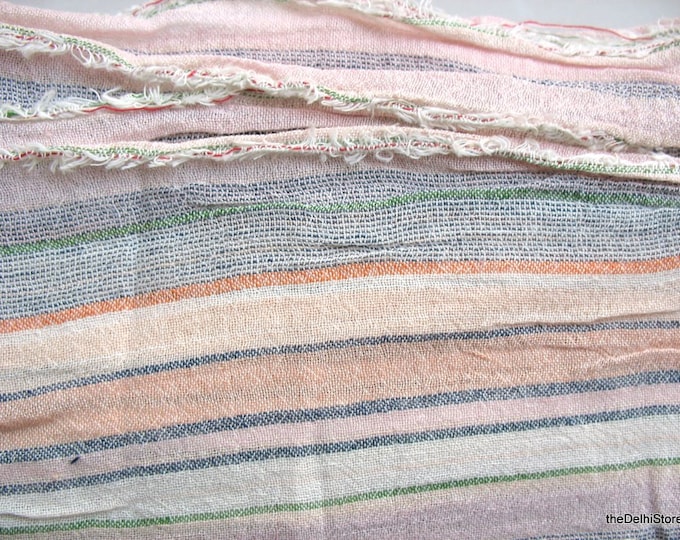 Yarn Dyed Striped Cotton Gauze Fabric by Yard Etsy