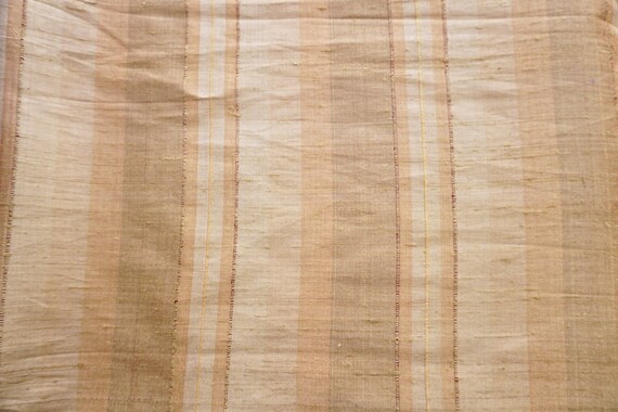 Textured Stripes Dupioni Silk Furnishing Pillow Drapes Fabric Etsy