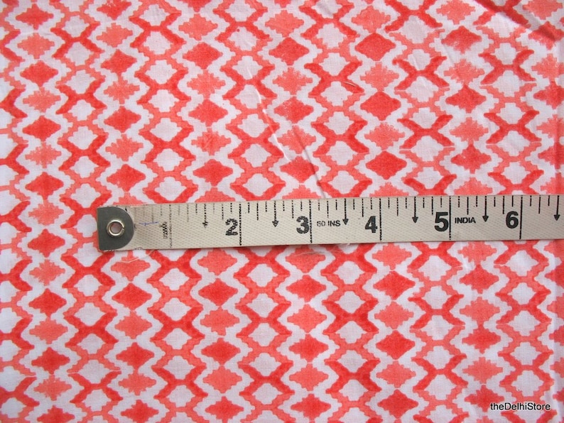 Abstract Geometric Print Cotton Summer Dress Fabric Sold by Yard 画像 4