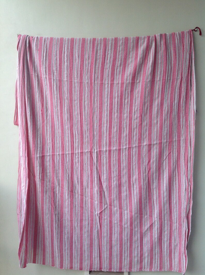 Textured Cotton Gauze Yarn Dyed Striped Fabric by Yard Etsy