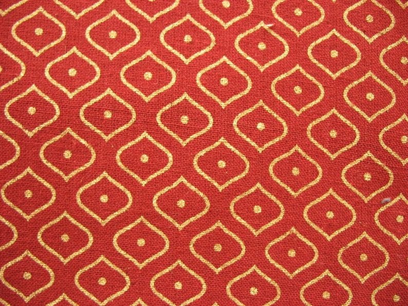 Ogee Pattern Handloom Khadi Peace Cotton Fabric By Yard Etsy