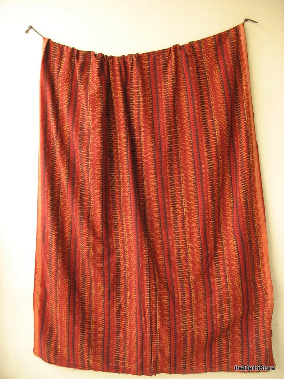 Vegetable Dye Soft Hand Loom Cotton Fabric With Double Side Etsy