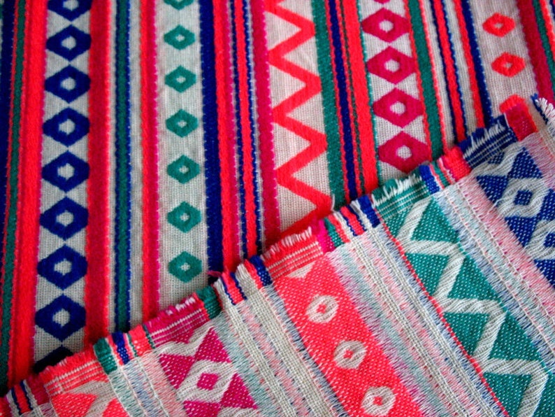 Bags Upholstery Fabric Woven Fabric Pop Decor Vibrant Colors Fabric Sold by Yard