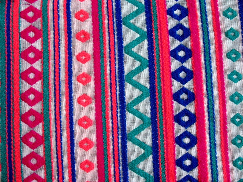 Bags Upholstery Fabric Woven Fabric Pop Decor Vibrant Colors Fabric Sold by Yard
