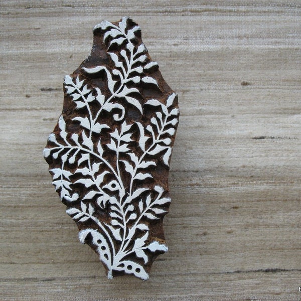 Paisley Stamp / Block Print Stamp / Wooden Printing Stamp