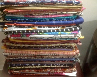 1 pound  Fabric Pieces / Scraps Assorted mix / bundle of indian cotton