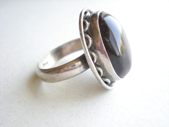 Red tiger's eye statement ring, sterling silver a… - image 4