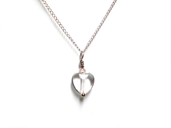 Glass Heart Necklace