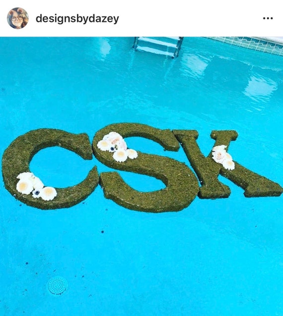 Floating Pool Letters Free Standing Letters Styrofoam Etsy