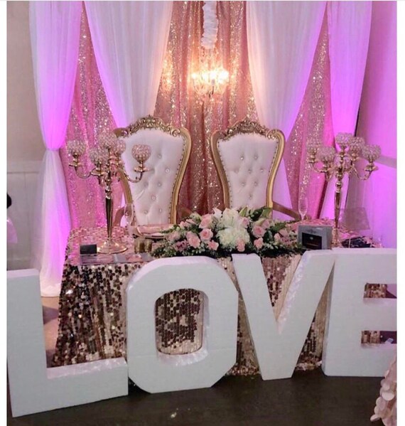 Love Large Love Block Letters Free Standing Letters White Etsy