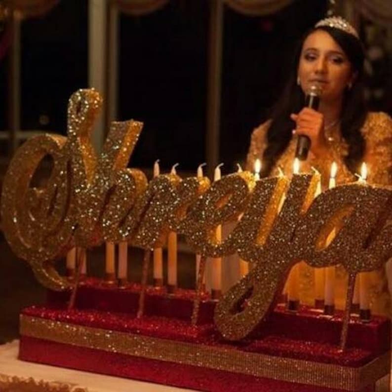 Candle lighting ceremony Quince Sweet 16 Candelabra party Etsy