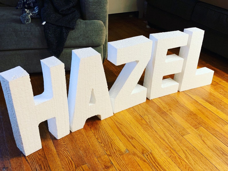 Foam Letters Personalized Standing Thick Foam Letters Etsy