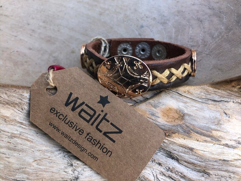 INSTA SHOP / BRACELET MIXTE / BRACELET CUIR WAITZ - Bijoux Mode Créateurs /  Bar à Bagues-www.boutiqueattrapereves.fr