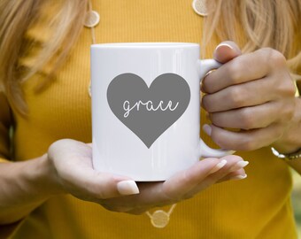 Grace SVG Cut File, Grace and Faith Silhouette Cut File, Inspirational Cut File, Motivational Cut File, SVG, Heart SVG, Grace and Love