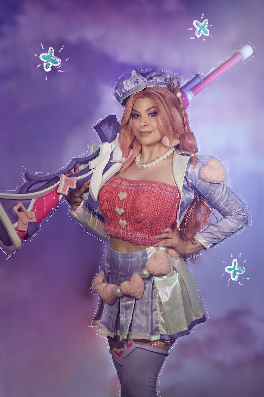 Heartthrob Caitlyn League of Legends cosplay fait sur mesure - Etsy France