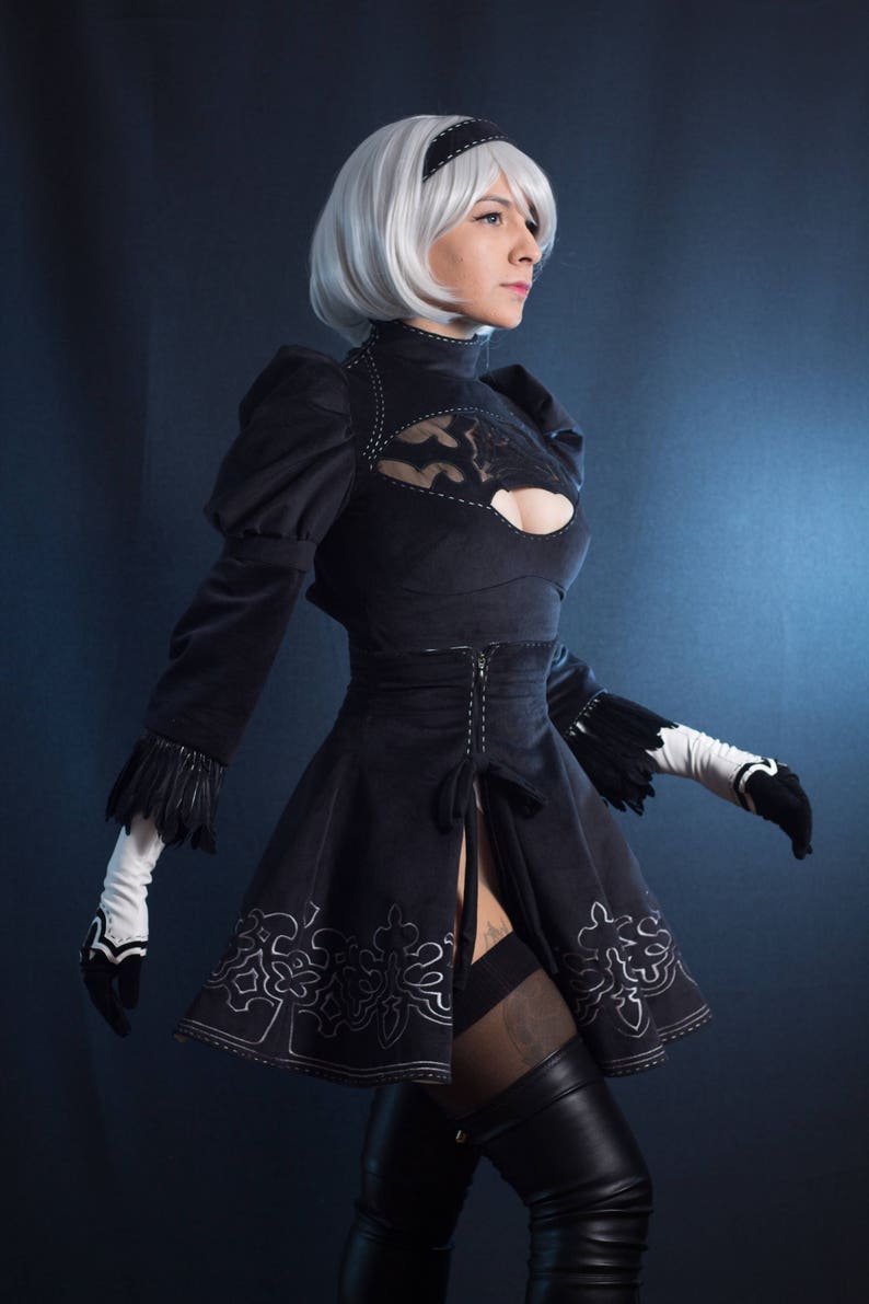 2b Nier Automata cosplay custom made costume dress image 1