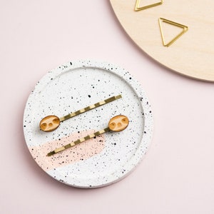 Laser Cut Wooden Sloth Hair Clips