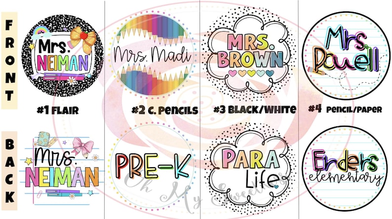Teacher Lanyard, Teacher Gift, Custom Badge Lanyard, Personalized Teacher Lanyard, Lanyard with Name, Beaded Lanyard, Teacher ID Badge image 5
