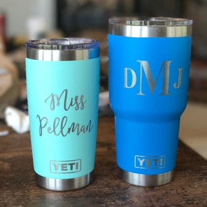 YETI Personalize 35oz Mug With Handle and Straw Lid Custom 35 Oz Yeti  Tumbler With Straw Laser Engraved Custom Logo Water Mug 