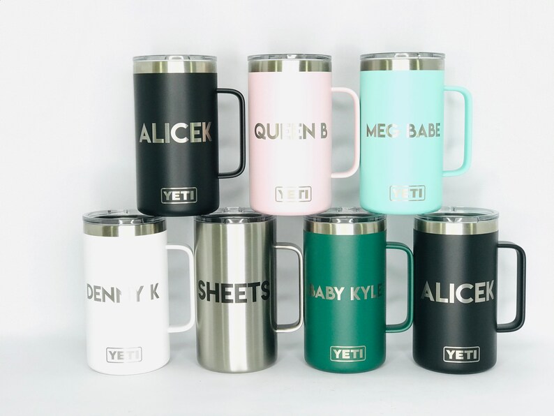 Personalized Engraved YETI® W/ Lid or Polar Camel Wine Tumbler