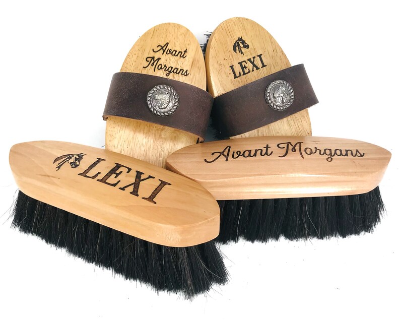Custom Equestrian Grooming Brushes Horse Grooming Brushes Etsy