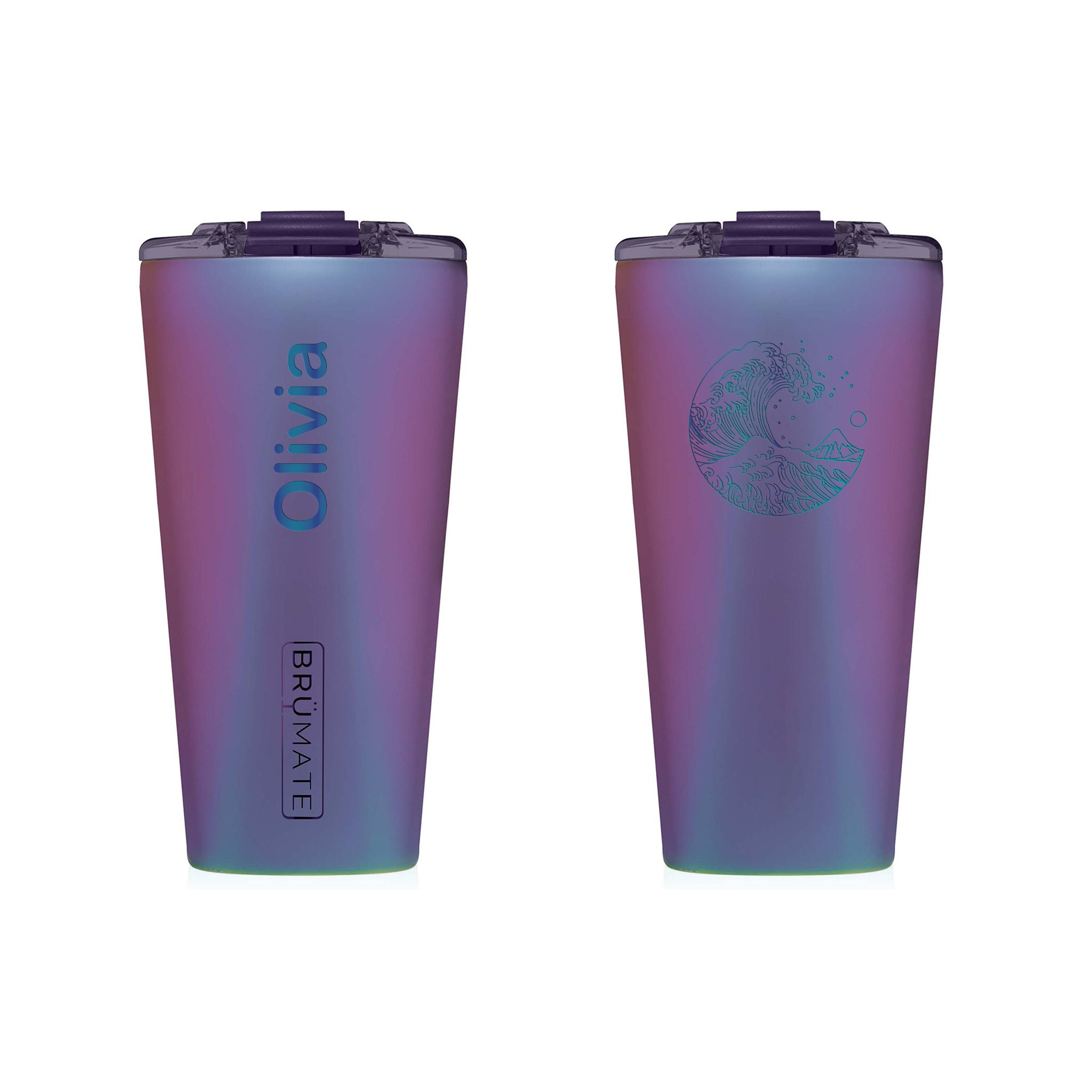 Brumate Imperial Pint 20oz Tumbler Monogram Brumate Tumbler Laser Engraved,  Personalized 20oz Tumbler 