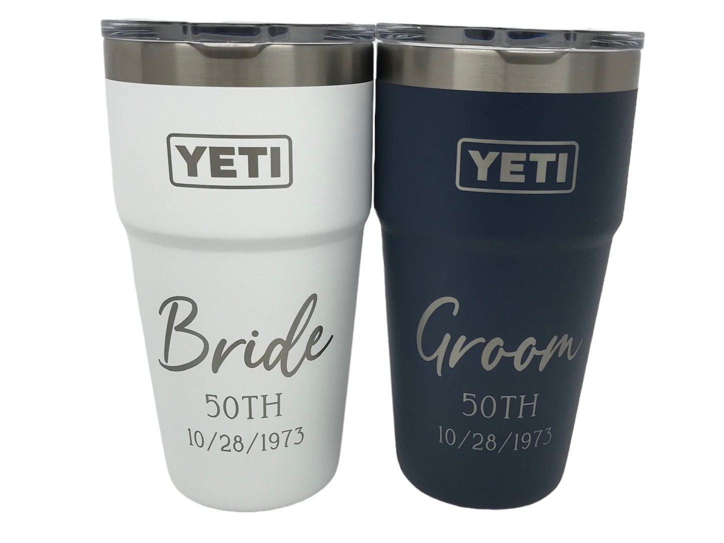 Custom Laser Engraved 16oz YETI Rambler Stackable Pint with Magslider –  Curated by Kayla