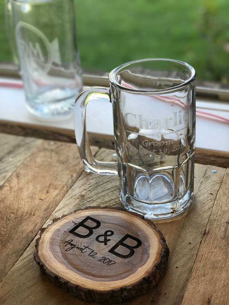 Personalized Rustic Wood Coaster Wedding Favors Personalized Etsy Ireland