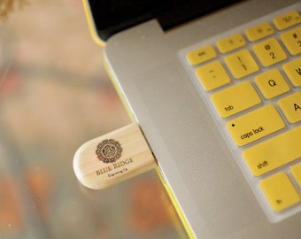 1 Personalized 8GB USB Drive, Engraved Zip Drive, Custom Thumb Drives, Wooden USB Drives, Bamboo Zip Drives