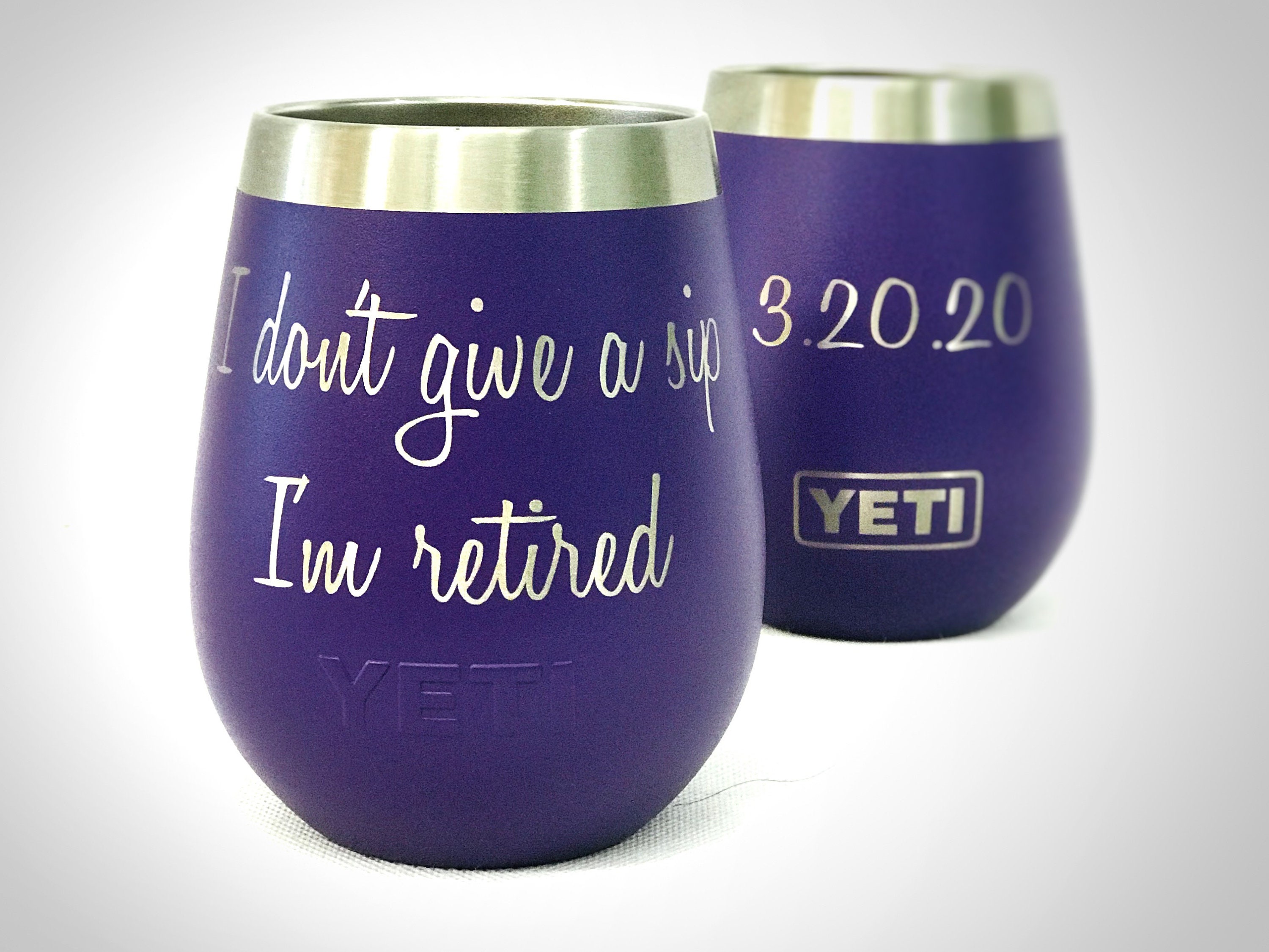 Engraved YETI Wine Tumbler 12oz Vacuum Sealed Tumblers Etsy