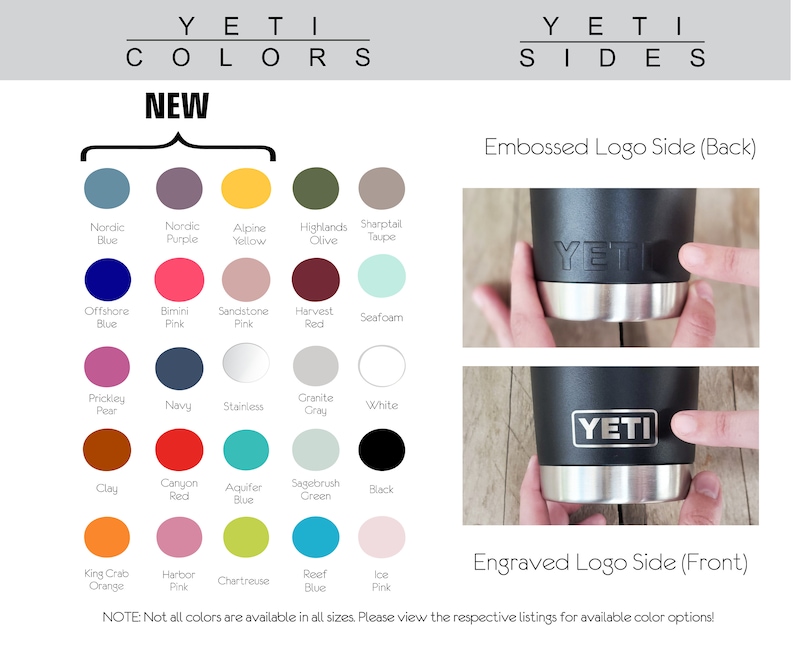 35oz Custom Engraved YETI Travel Mug W/ Handle & Straw Lid Etsy