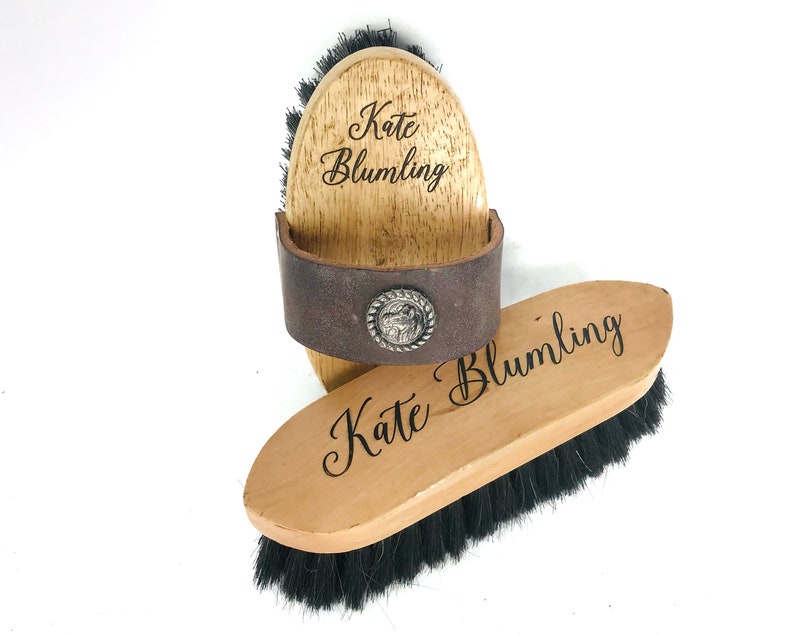 Personalized Equestrian Horse Brush Set two three or four Etsy