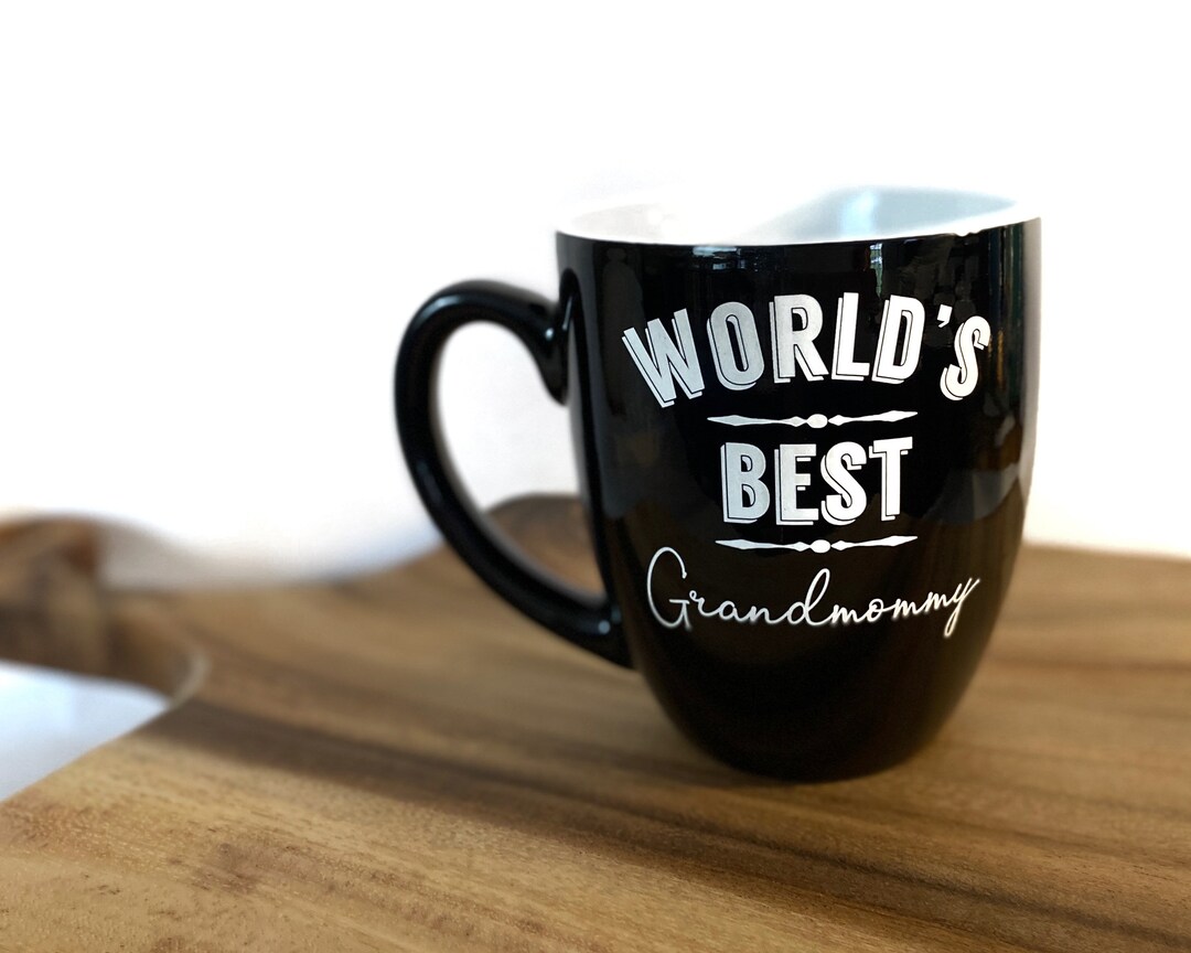 Personalized 16oz Ceramic Bistro Mug Engraved Mug Drink Etsy