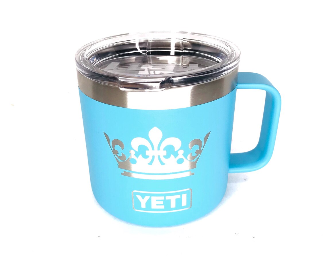 14oz Custom Engraved YETI Mug Vacuum Sealed mug with Handle Etsy