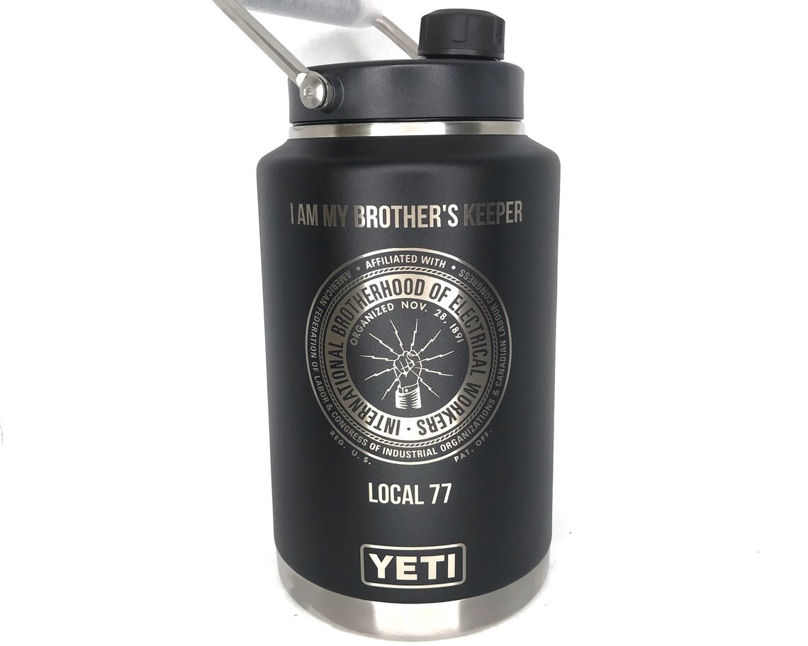 128oz Custom Engraved YETI One Gallon Jug Growler Vacuum Etsy