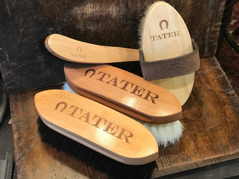 Personalized Equestrian Horse Brush Set two three or four Etsy