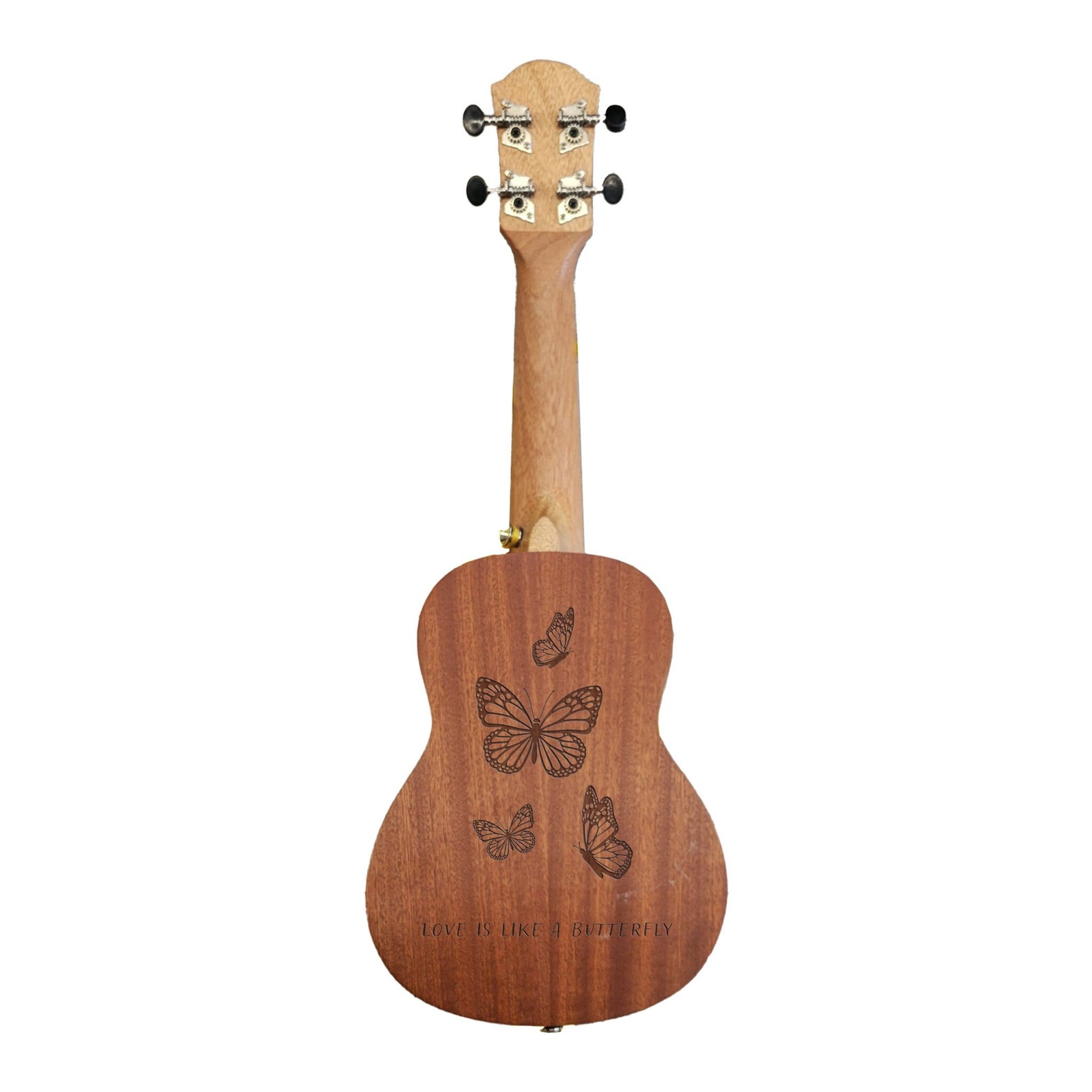 Custom Engraved Wooden Ukulele Handmade Uke Personalized Etsy