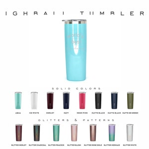 Brumate 12oz Highball Rocks Tumbler, Double Wall Insulated High Ball Tumbler, Engraved Tall Tumbler, Personalized Easy to Hold Tumbler