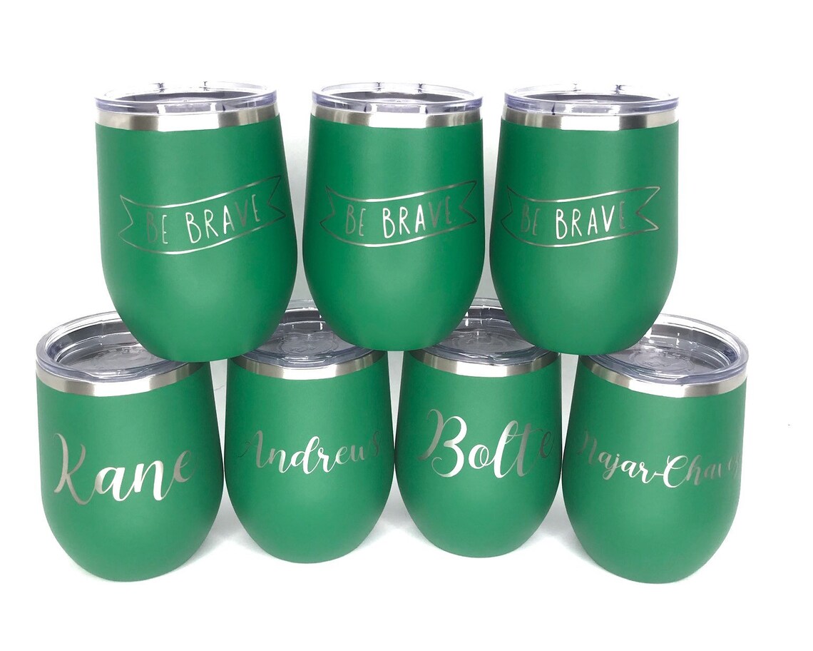 Custom Engraved Yeti Style Wine Cups DoubleWall Etsy