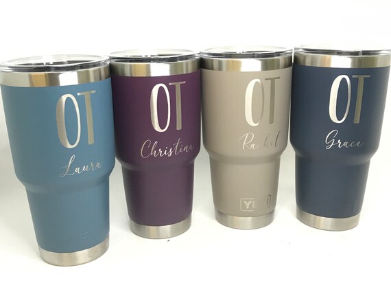 30oz Custom Engraved YETI Tumbler Vacuum Sealed Tumblers 