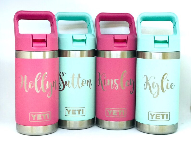 Personalized 12oz Rambler Jr. YETI Water Bottle Vacuum Sealed Etsy